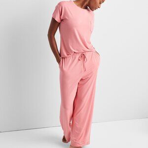 State of Day Women's 2-Pc. Fluid Knit Pajamas Set, Sea Coral